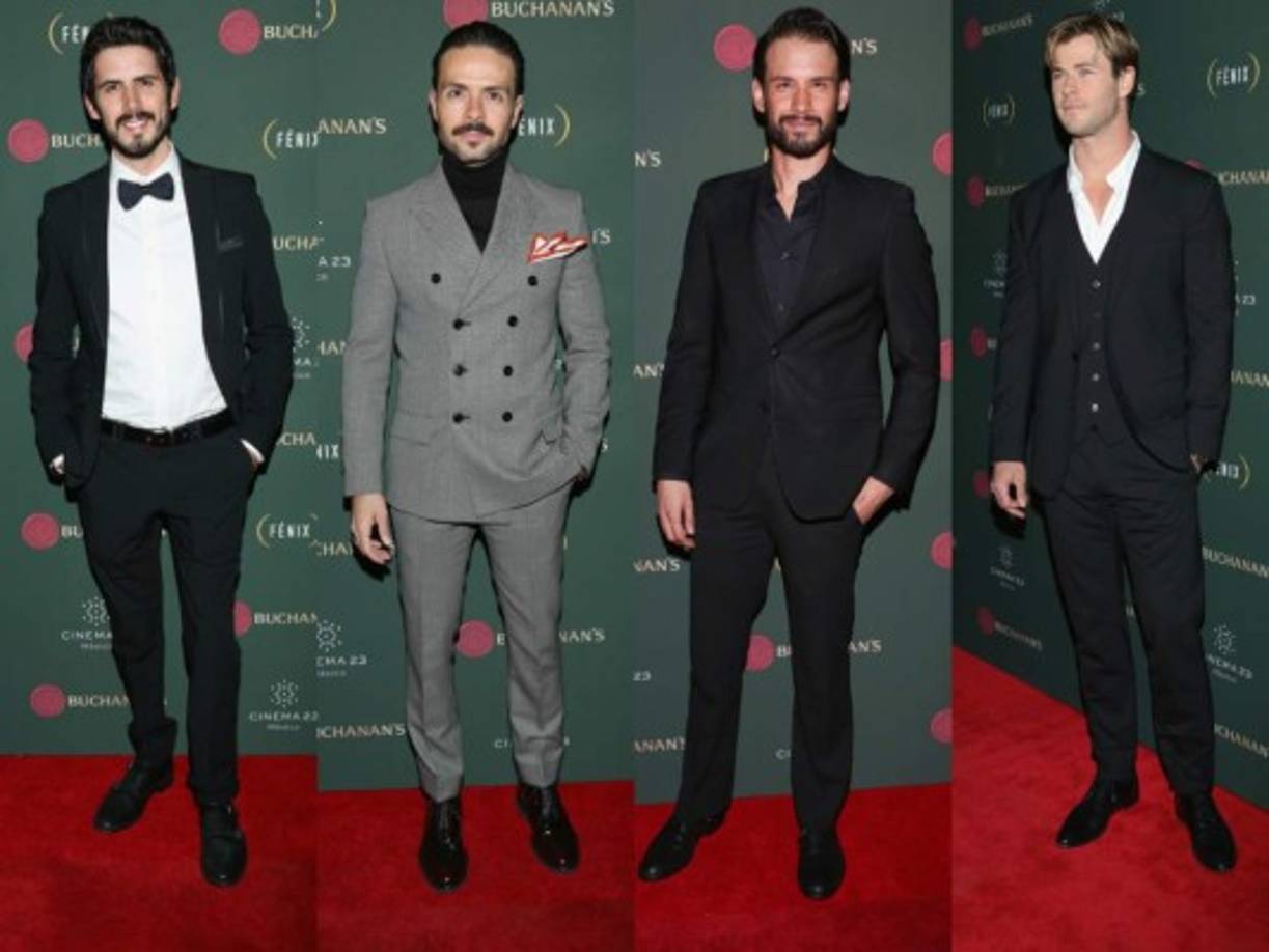 Claudio Roca, José María Torre, Jose Sampedro y Chris Hemsworth.