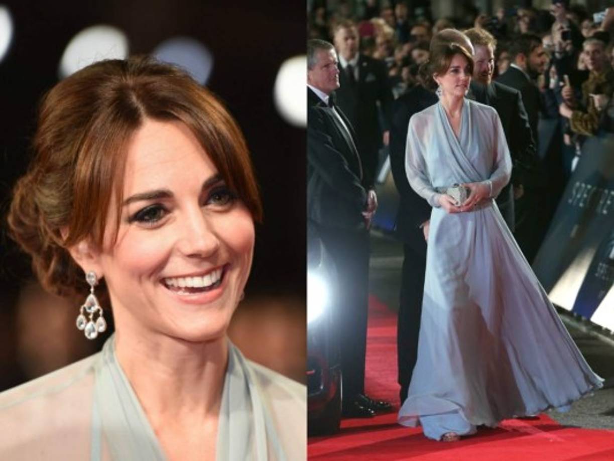 Los duques de Cambridge, el príncipe Guillermo y su esposa Catalina, se unieron hoy al actor Daniel Craig y el resto de estrellas de la película 'Spectre' en el estreno mundial en Londres.