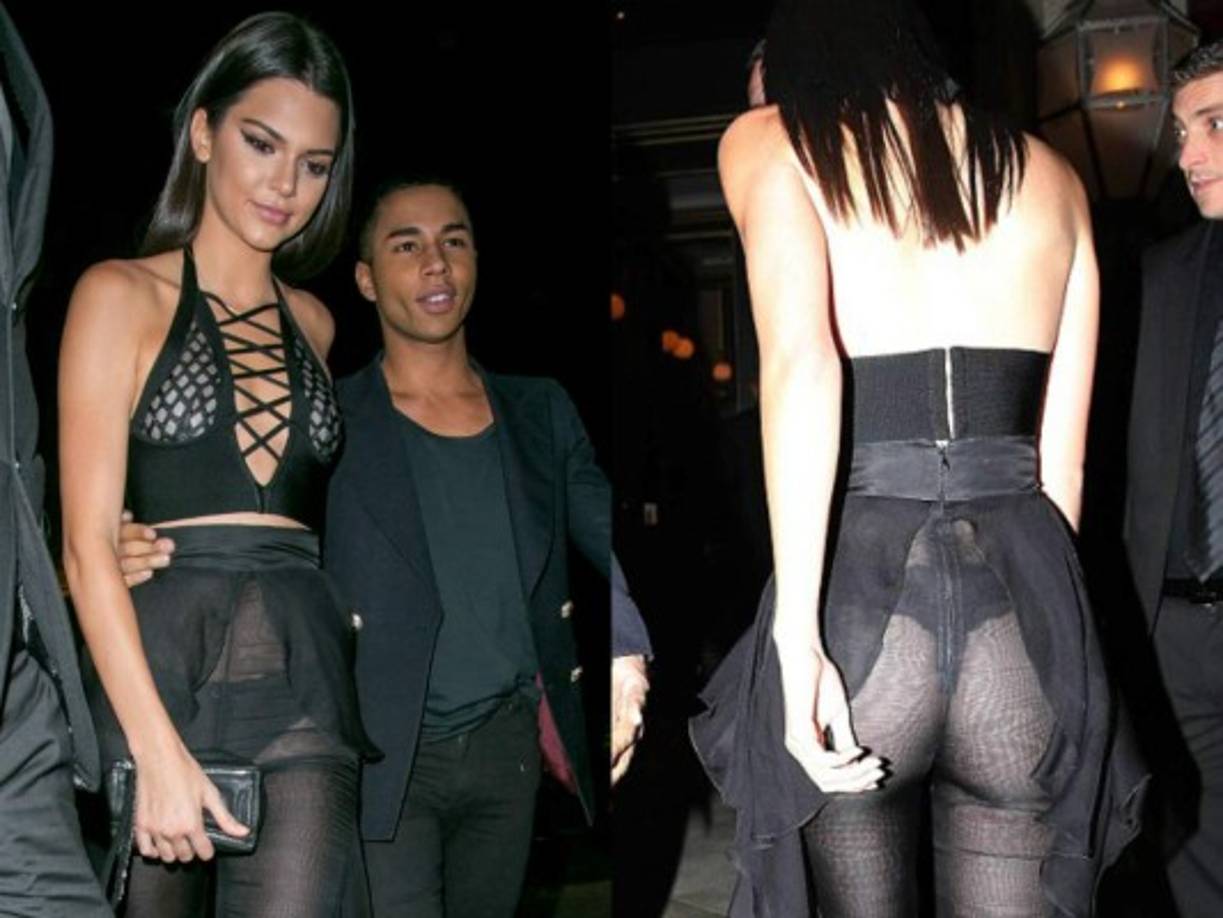 Kendall Jenner quiso salir de paseo en París enseñando casi todo.