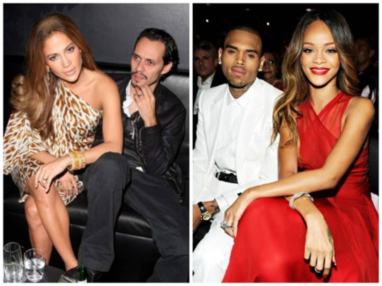 MARC ANTHONY ¿Cuánto duró su amor? Poco más de siete años A tan sólo tres semanas de haber terminado su relación con Ben Affleck, la actriz y cantante comenzó a salir con el cantante puertorriqueño, sin embargo él estaba casado con la ex Miss Universo Dayanara Torres. Hoy el matrimonio, que tiene dos hijos, los gemelos Max y Emme. CHRIS BROWN. Una relación tormentosa llena de idas y venidas, no sabemos cómo Rihanna aguantó tanto con él.