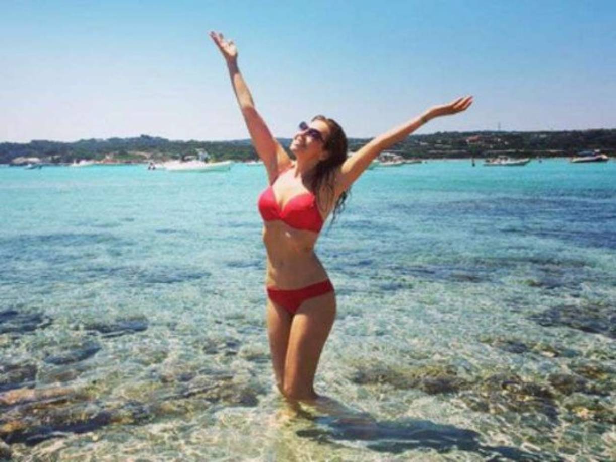 Thalía presumió también cuerpazo este año a sus 45 años.