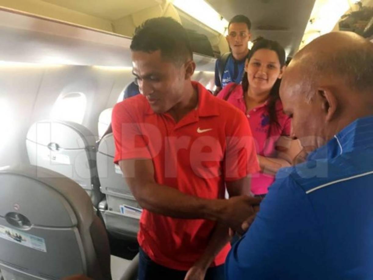 Jorge 'Ñangui' Cardona, jugador del Honduras Progreso, sorprendió al subirse en el mismo avión que viajó la selección catracha. ¿A dónde iba?
