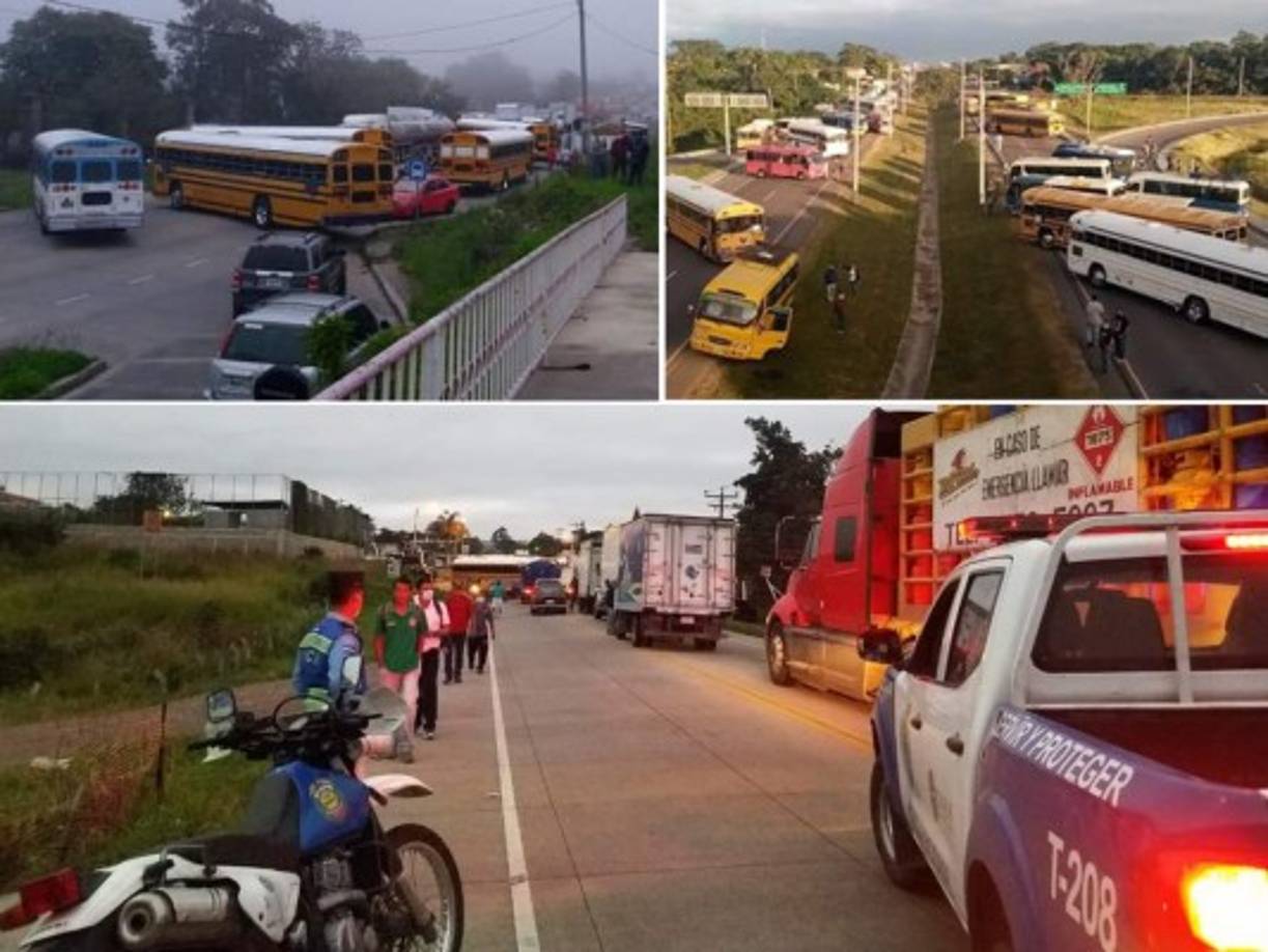 Conductores y ayudantes de buses interurbanos iniciaron este miércoles un paro de labores en las diferentes entradas y salidas del país, ya que alegan que el Gobierno no ha cumplido con acuerdos a los que se había llegado anteriormente. <br/><br/>Entre ellos el alivio de la deuda con las instituciones bancarias y un bono de 4,000 lempiras para transportistas afectados por las emergencias.