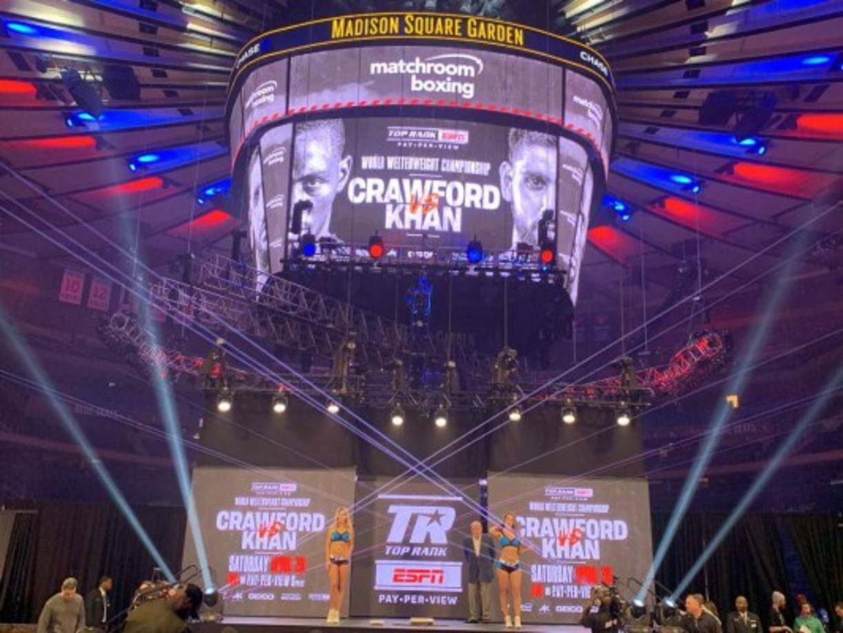 El Madison Square Garden de Nueva York lució espectacular para el pesaje.