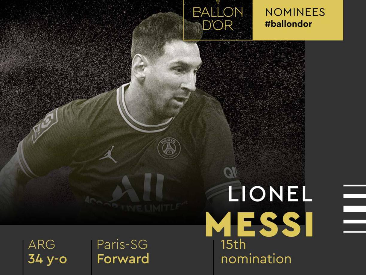 Lionel Messi: El astro argentino ahora en el PSG busca ganar un séptimo Balón de Oro.