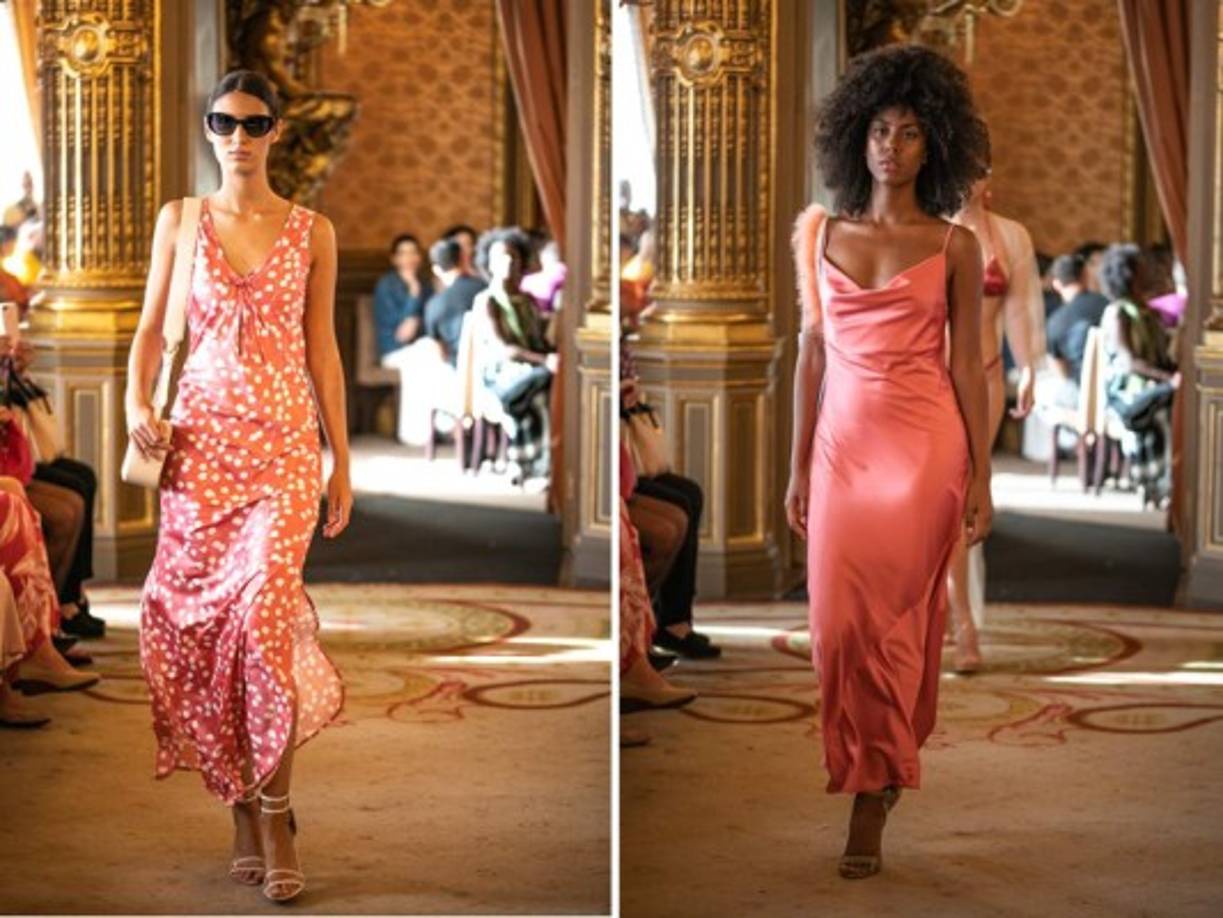 La firma emergente española Elhea también estuvo presente una femenina colección.