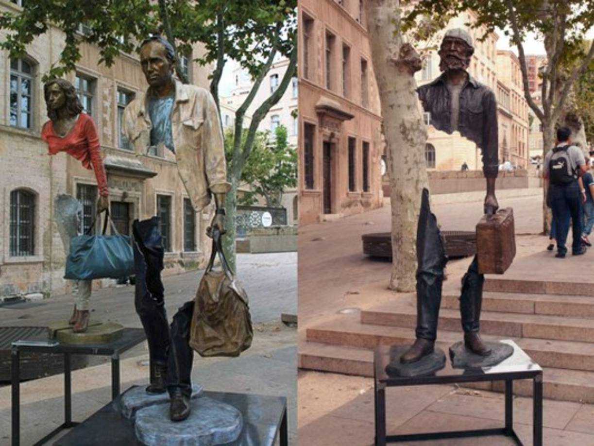 'Les Voyageurs' en Marsella,Francia.