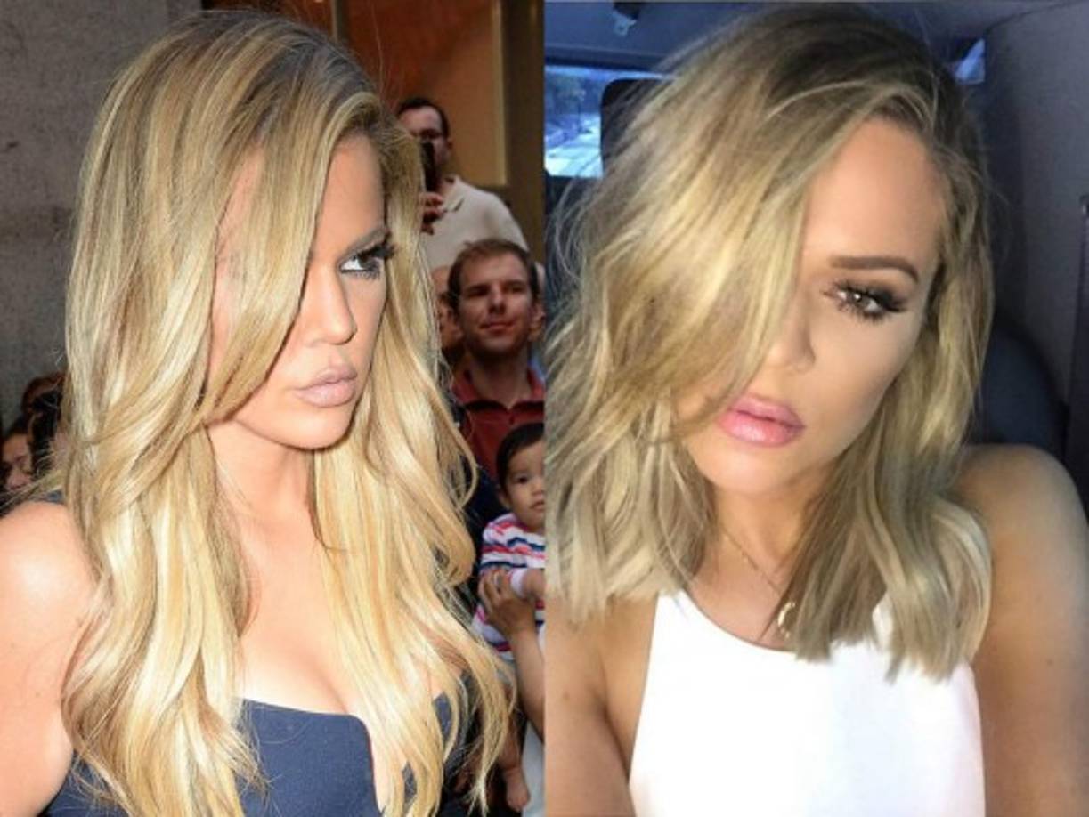 La rubia cortó su largo cabello y lo dejó al nivel de sus hombros, y lo hizo saber a través de una fotografía en Instagram que mostró su nuevo aspecto, que habría sido influenciado por la decisión de Kim y Kylie Jenner, quienes también recortaron su cabello.