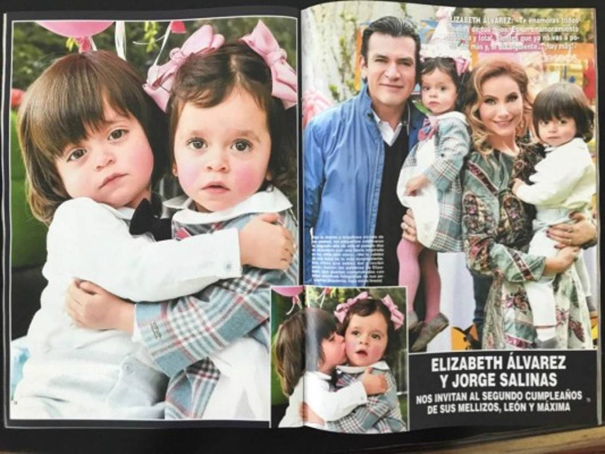 En 2015 la pareja tuvo a los mellizos León y Máxima Salinas Álvarez.<br/>