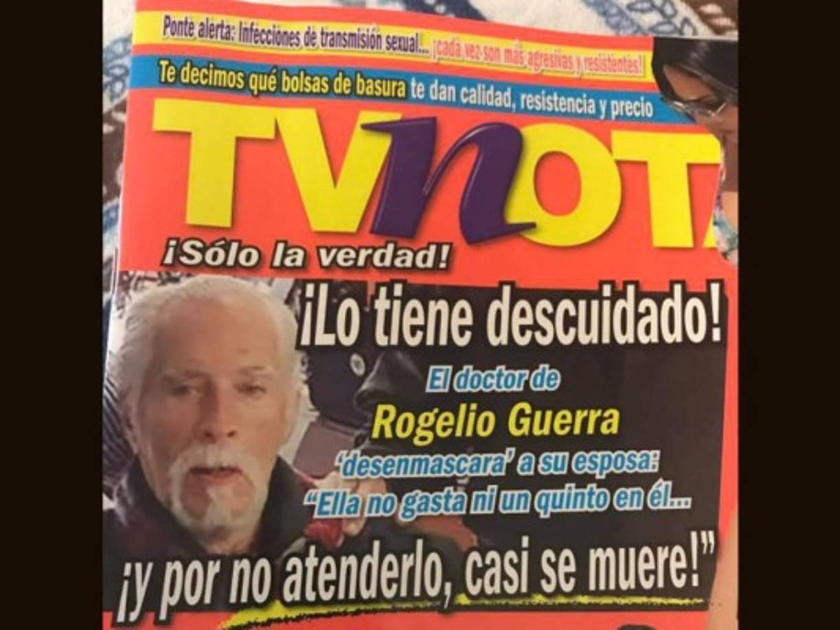Los rumores en México eran que el actor estaba descuidado, noticia que su esposa desmintió.