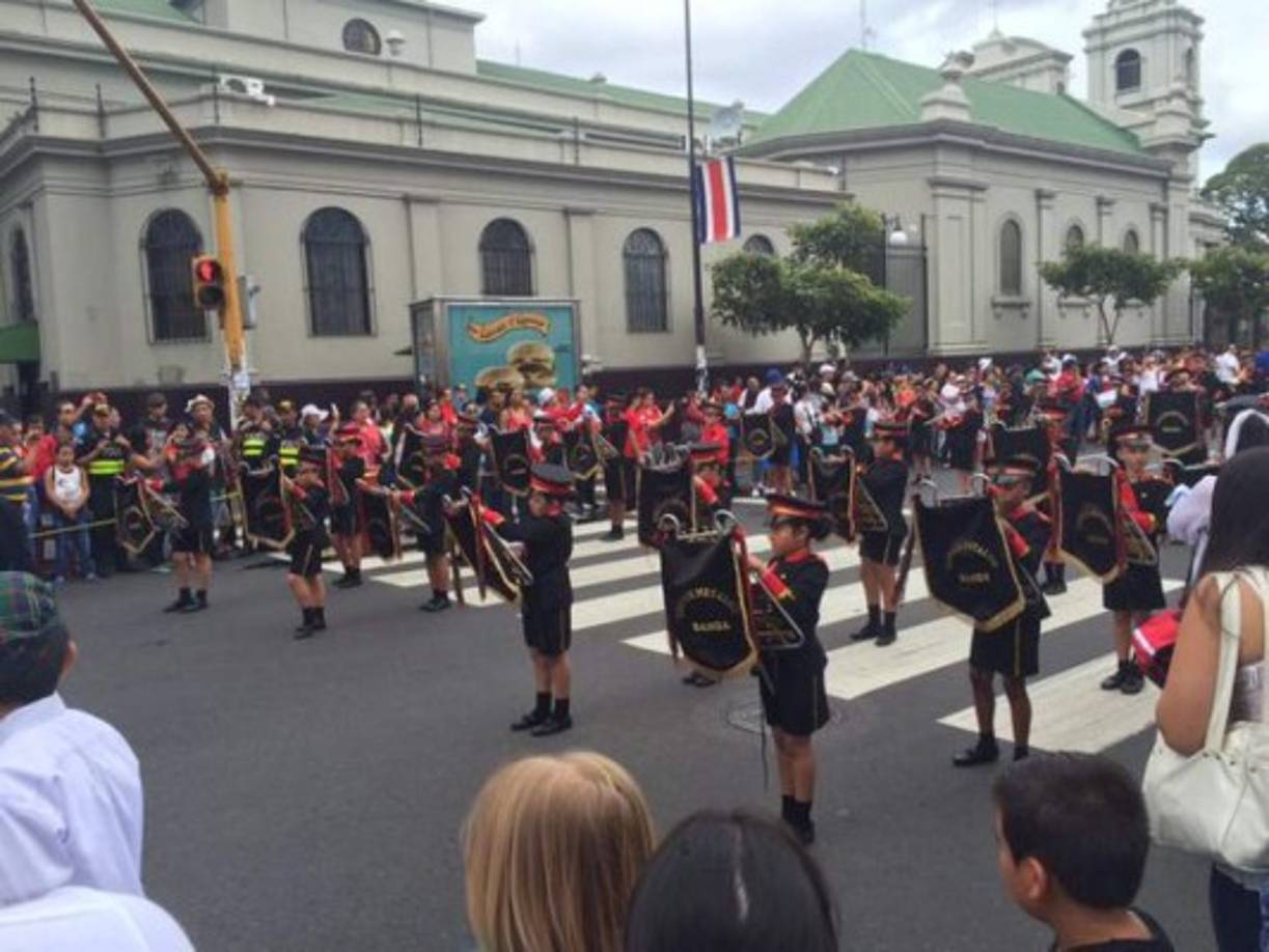 Imagen del desfile en Costa Rica.