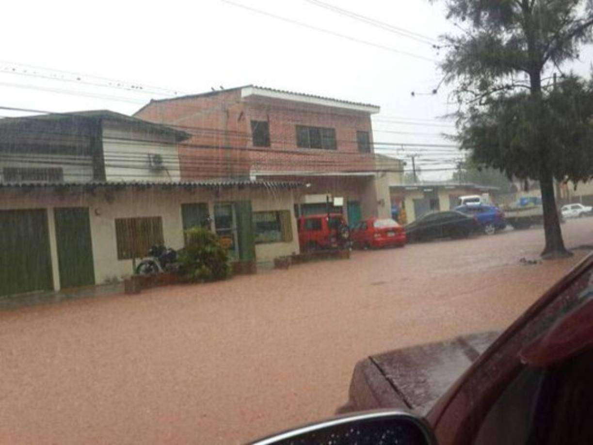 Las lluvias afectaron varios sectores de Tegucigalpa.