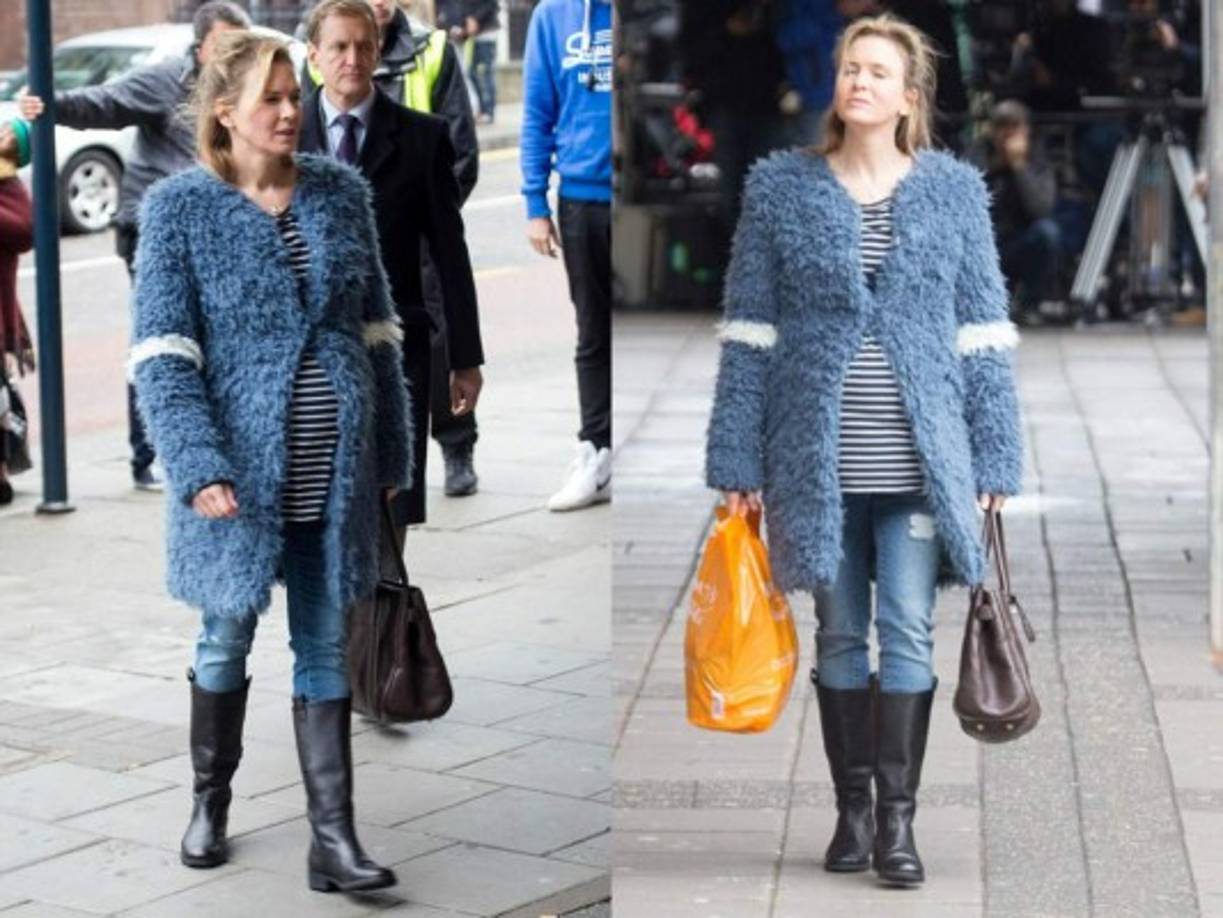 Las fotos, difundidas por varios portales extranjeros, muestran a la protagonista de la película, Renée Zellweger, embarazada y encarnando a una nueva Bridget.