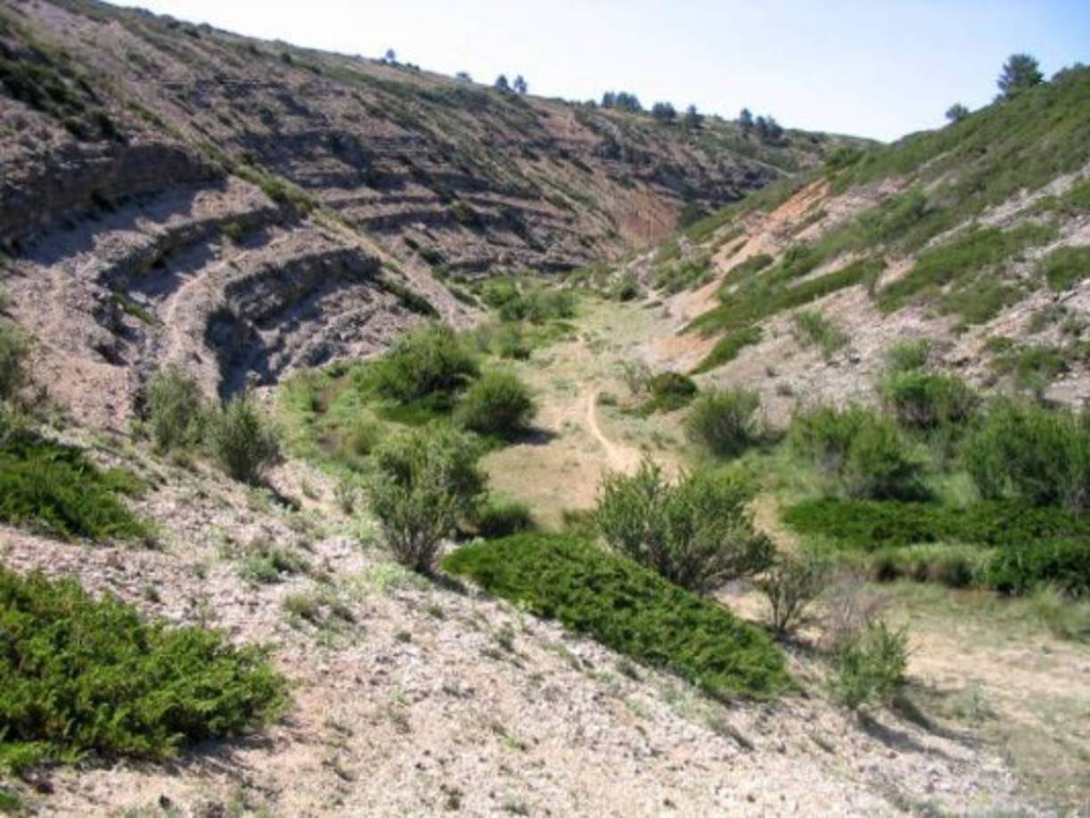 Las colinas de Griegos, en Aragón, son un atractivo turístico de la región. Sin embargo, la comunidad de dedica a la agricultura.