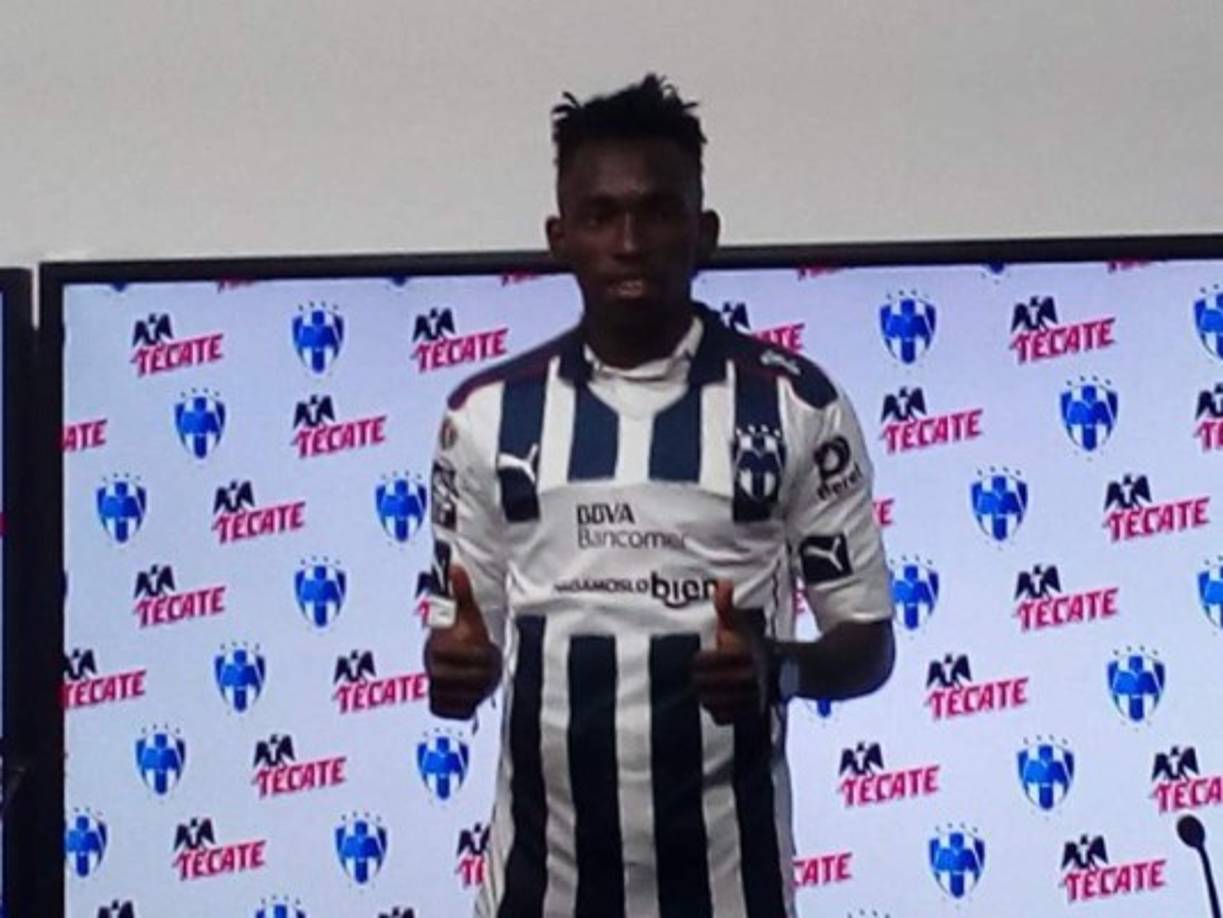 El hondureño se mostró feliz en su presentación con el Monterrey.