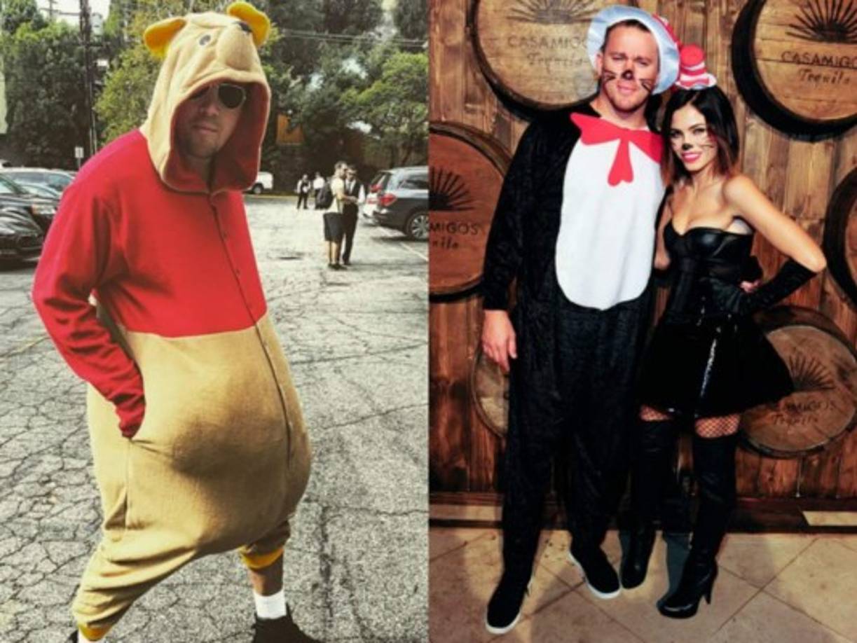 Channing Tatum primero se vistió como Winnie the Pooh y después de gatitos con su esposa Jenna Dewan.