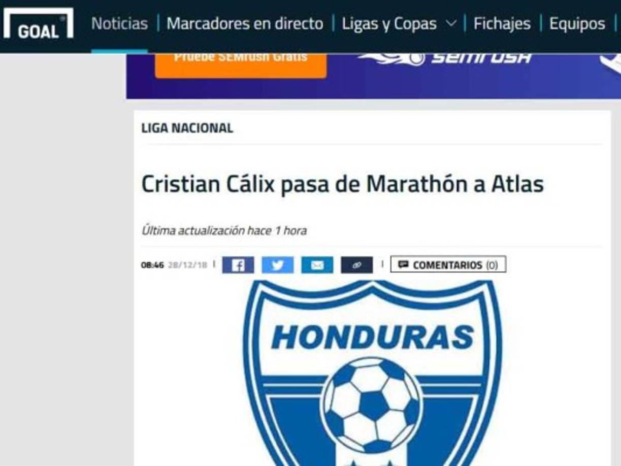 Los medios mexicanos no han pasado por alto la llegada del joven jugador hondureño al Atlas.