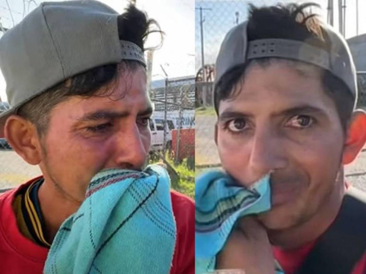 Un padre hondureño acompañado de su pequeño hijo emprendió el viaje hacia los Estados Unidos en busca de mejores oportunidades de salud. Rápidamente se viralizó su condición en redes sociales y recibió el apoyo para llegar al país americano.