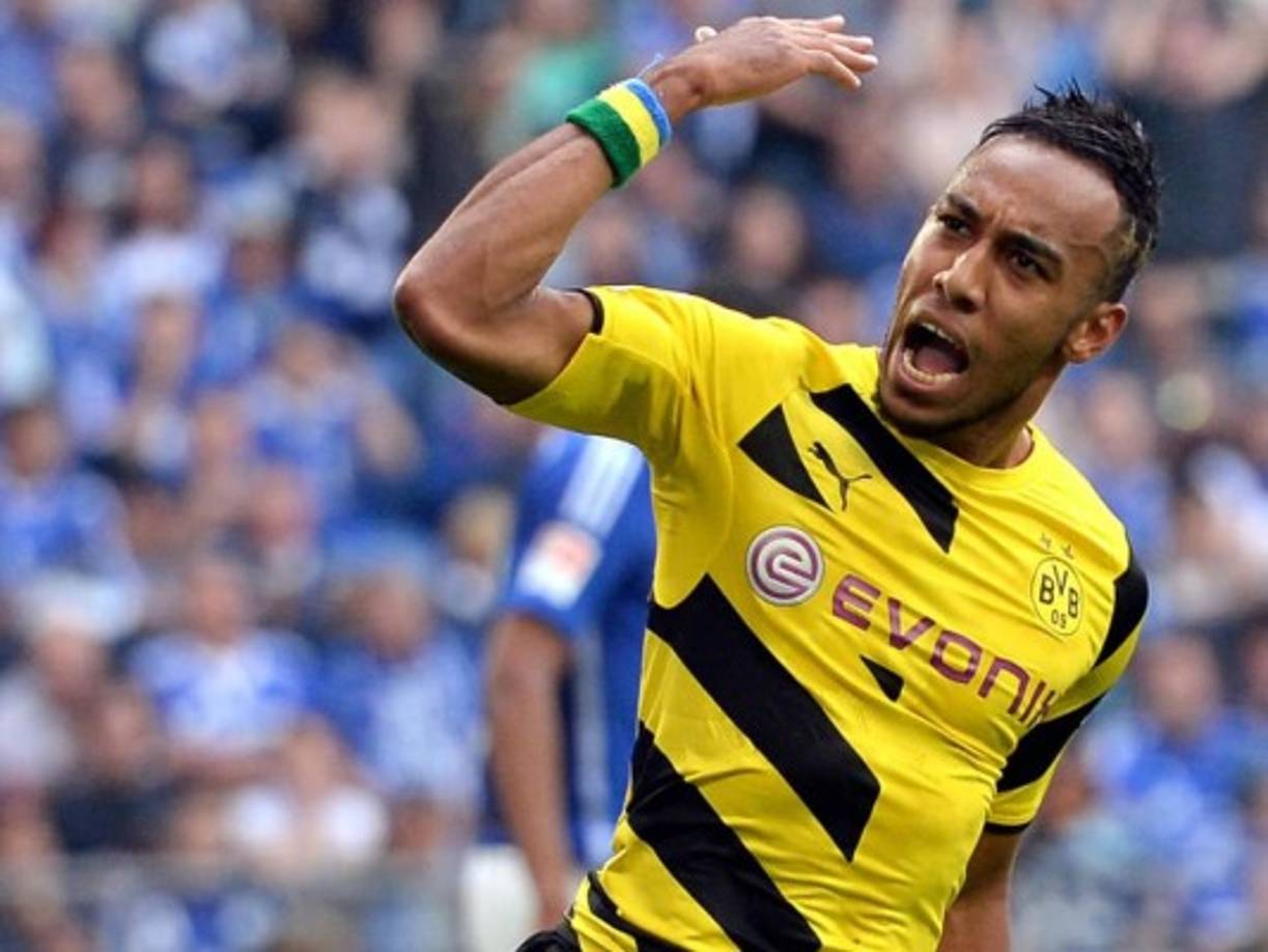 El centrodelantero gabonés Pierre Emerick Aubameyang, del Borussia Dortmund.