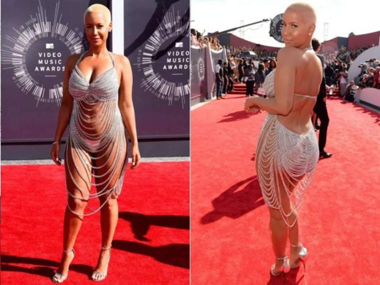 6. Amber Rose - 2014<br/><br/>Desde hace mucho las estrellas decantan por enseñar más de la cuenta, el estilo usado por la exestripper y modelo es solo una muestra de que tanto se pueden destapar para acaparar la atención.