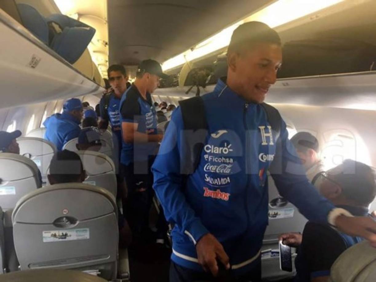 Bryan Acosta, feliz de estar en la Selección de Honduras.