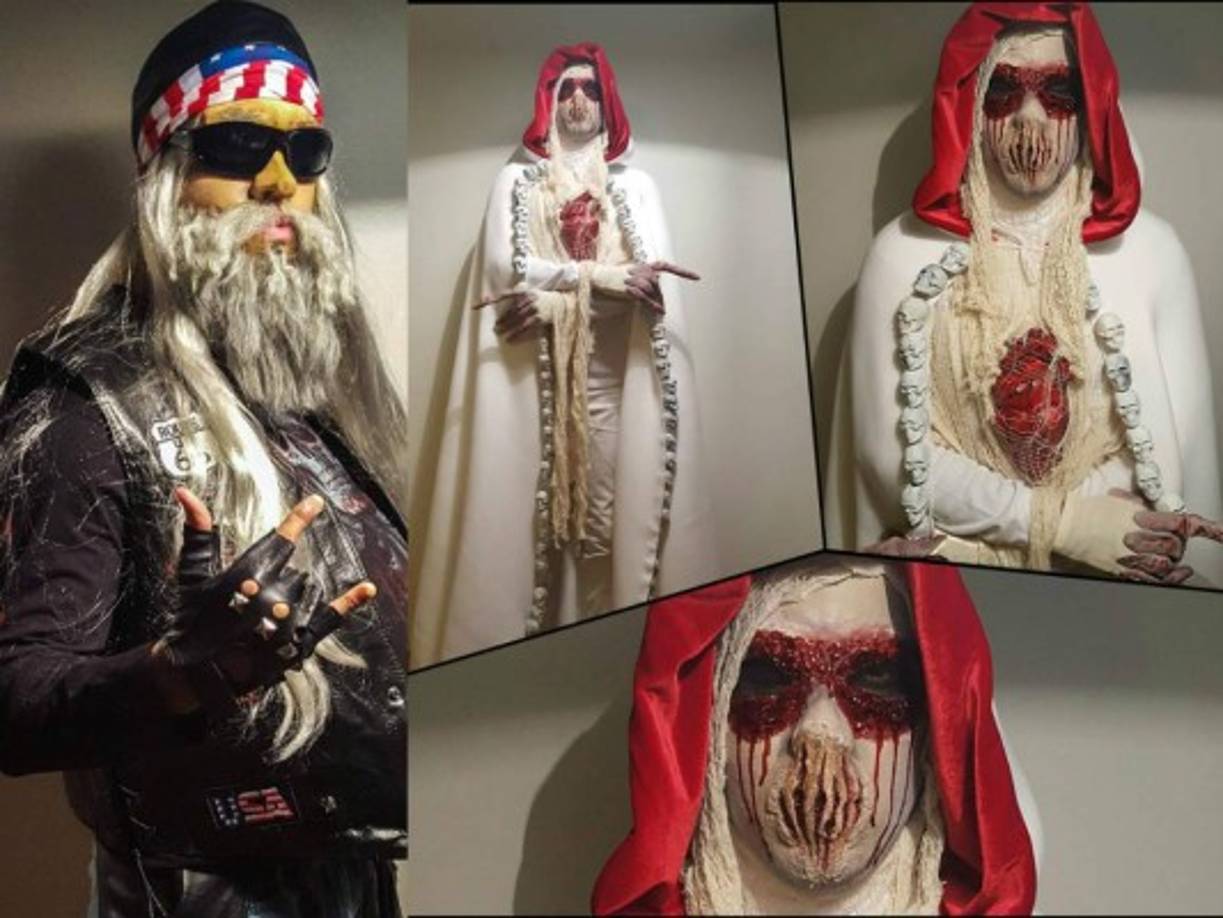 Romeo Santos con dos disfraces que dieron mucho de qué hablar.