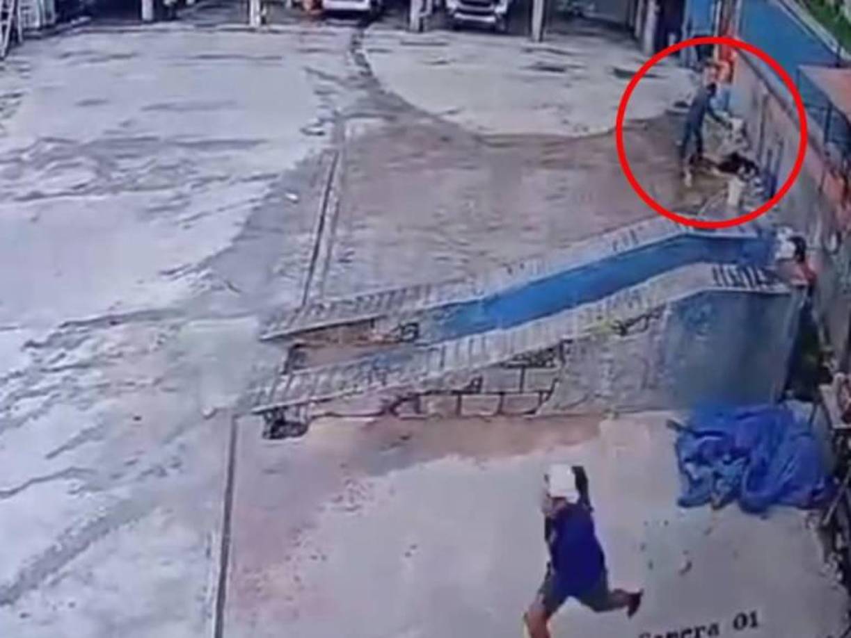 Luego de dispararle, el asesino se acercó a su víctima y lo remató.