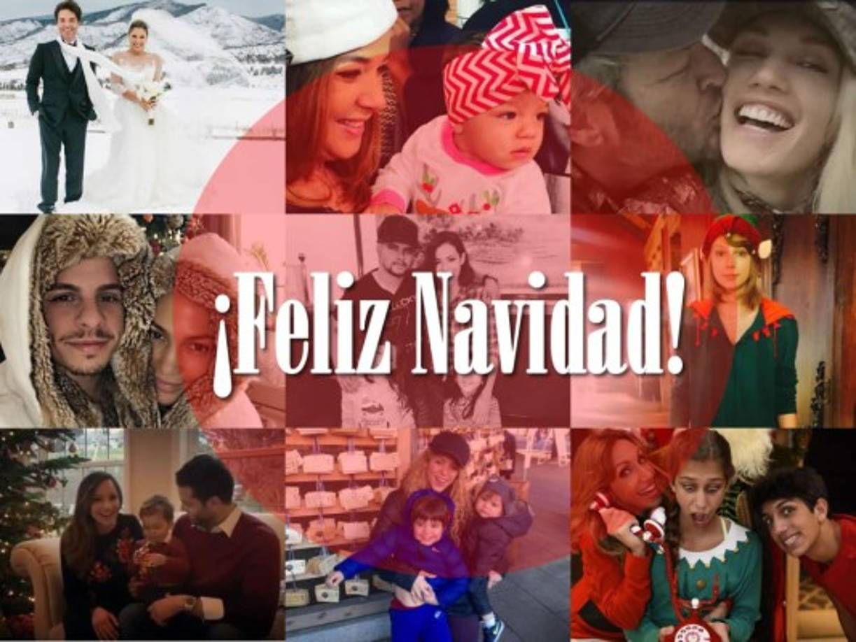 En Navidad la mayoría de los famosos compartieron con sus familias. Mira estas tiernas imágenes.