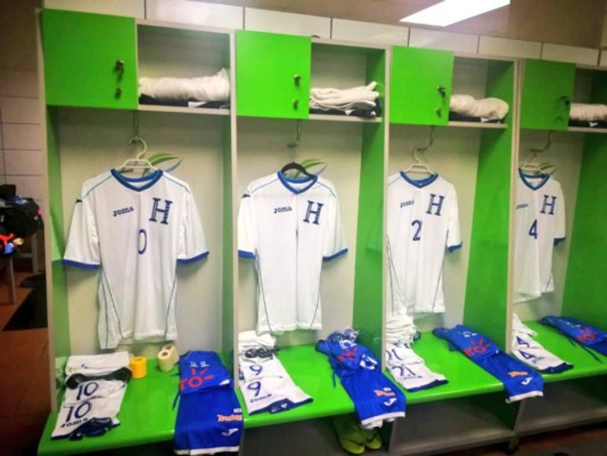 El camerino de la H de cara al duelo ante Chile.
