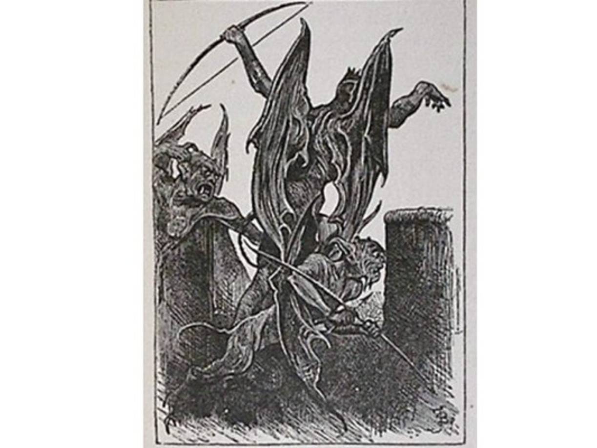 Beelzebub: <br/>Más conocido como Belcebú, su nombre deriva etimológicamente de 'Ba'al Zvuv', que significa 'El Señor de las Moscas'.<br/><br/>Es nada menos que el Príncipe de los demonios, según la tradición cristiana, y adopta múltiples nombres, dependiendo de las diferentes manifestaciones de su maldad.