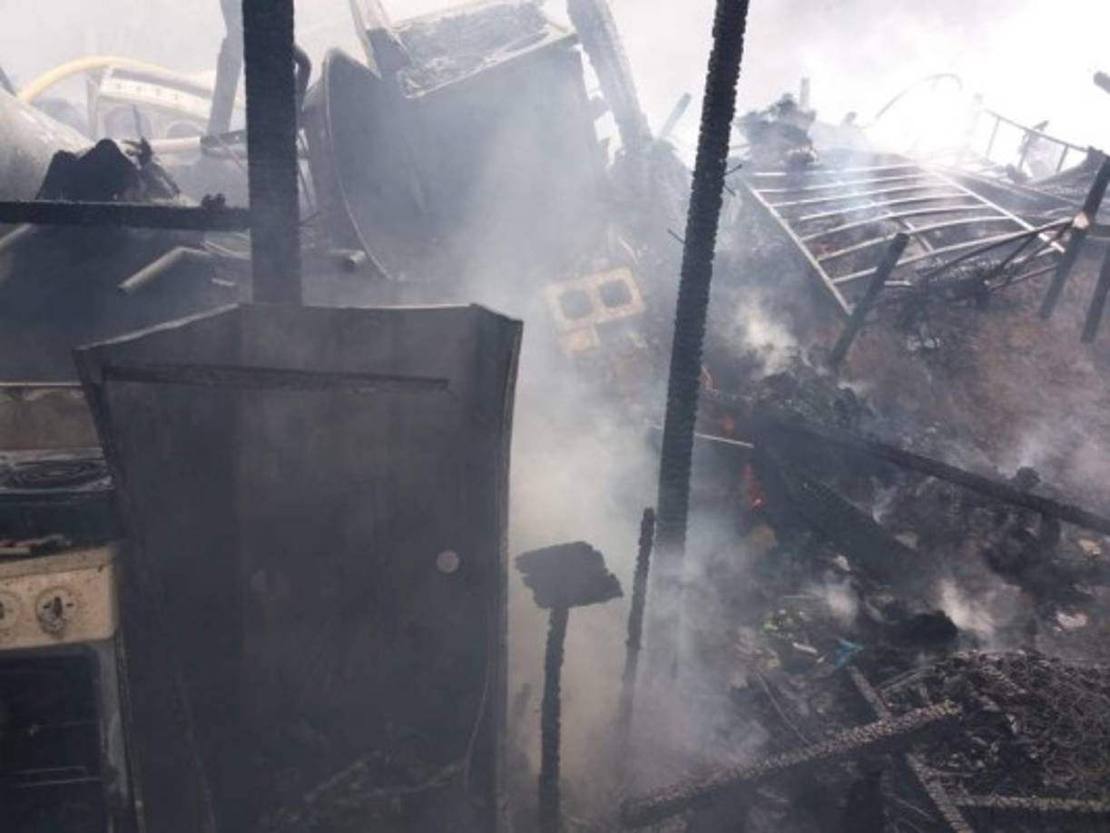 Afortunadamente solo se reportan pérdidas materiales y ninguna vida humana.