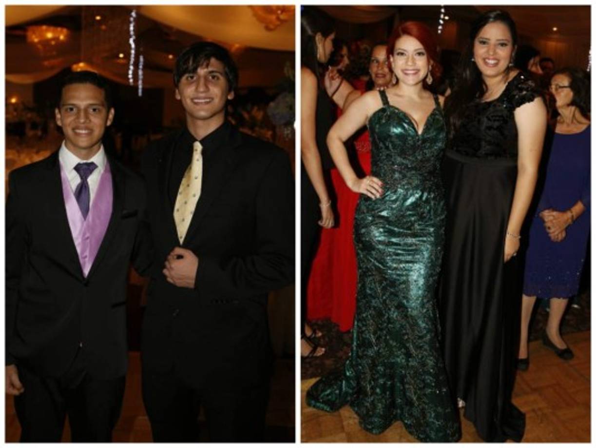 Juan Amaya y Rubén Larach con Sara Bloise y Ximena Carpio .