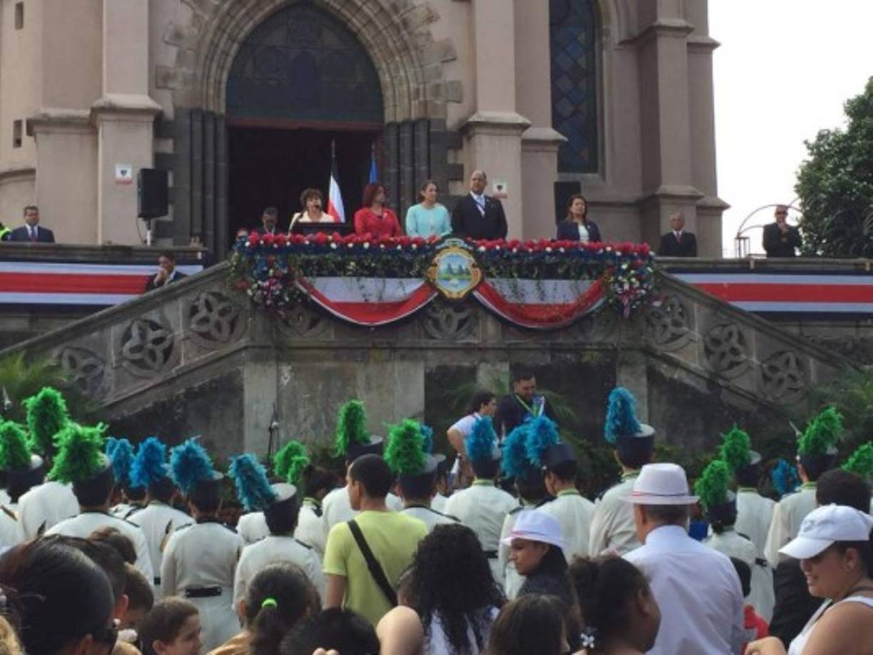 Costa Rica: Los niños de la banda del edificio metálico en los desfiles de San José (Foto: Nación)<br/>