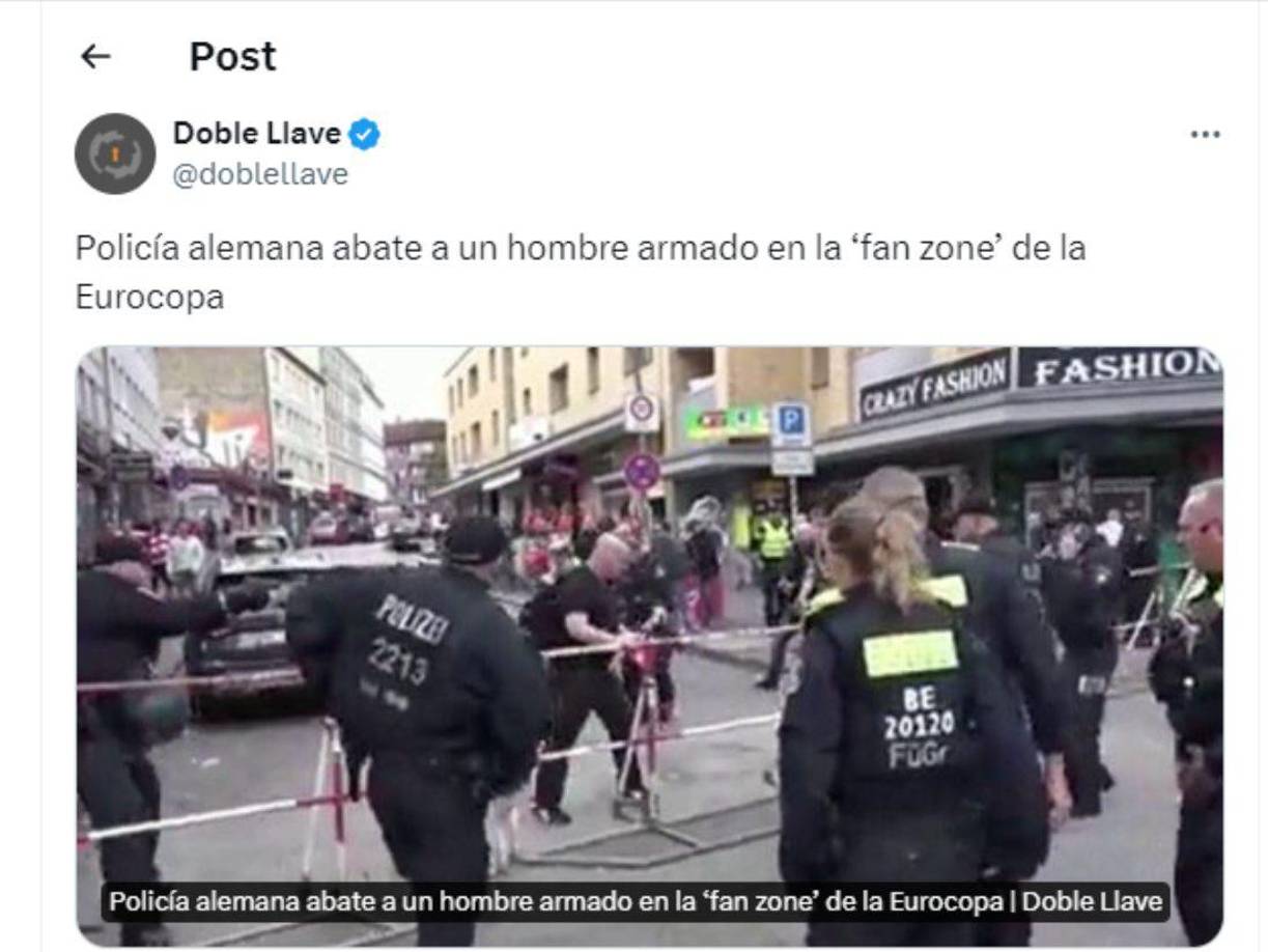 El “atacante resultó herido y actualmente recibe tratamiento médico”, agregó.