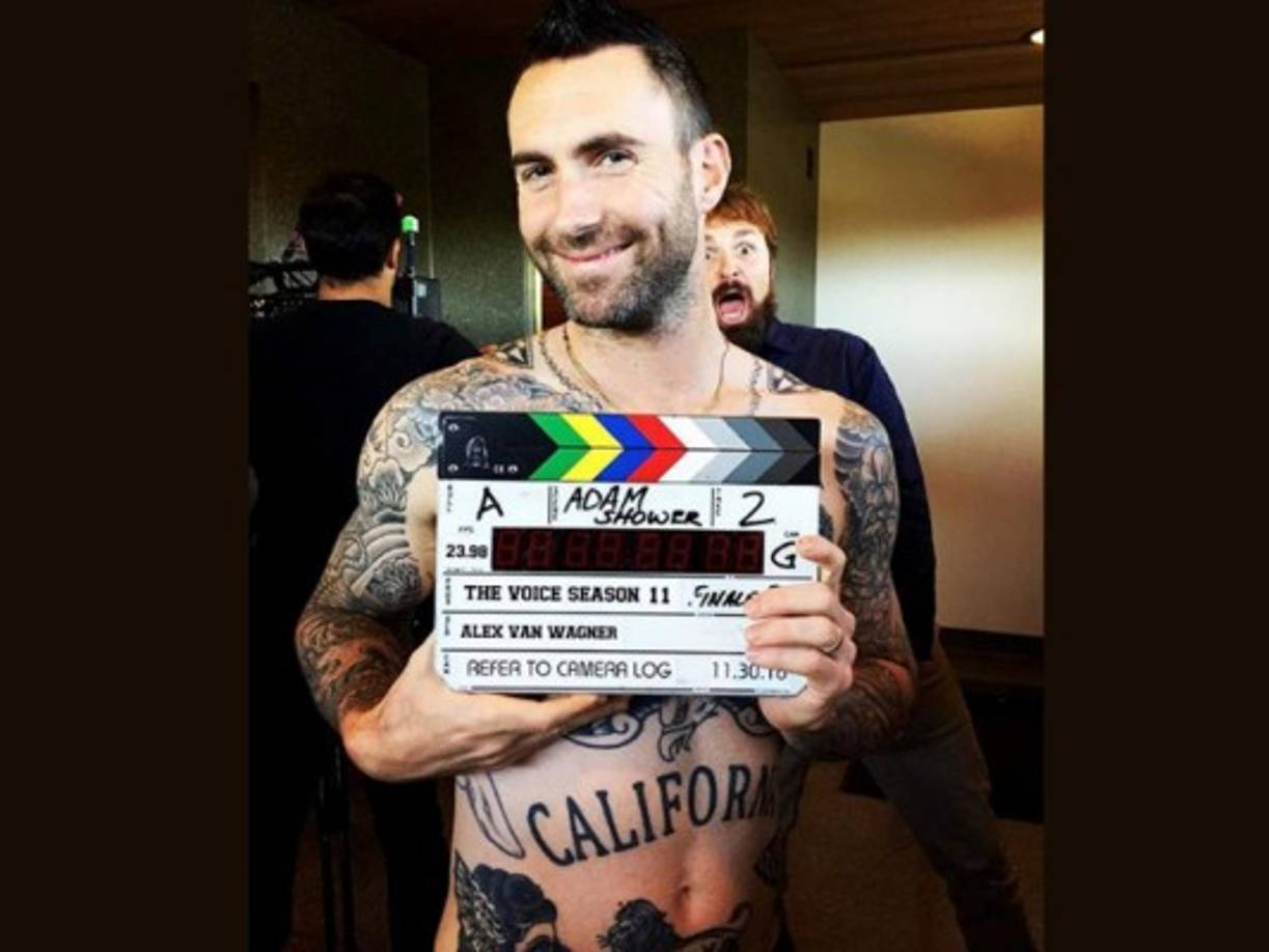 El vocalista de Maroon Five, Adam Levine.