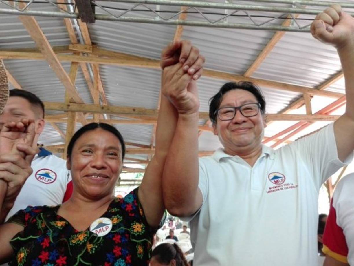 La líder indígena se postuló por el movimiento liberación por los pueblos con Neftaly López como su compañero de fórmula.