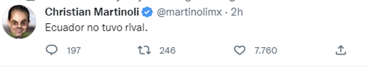 Martinoli fue contundente con su mensaje.