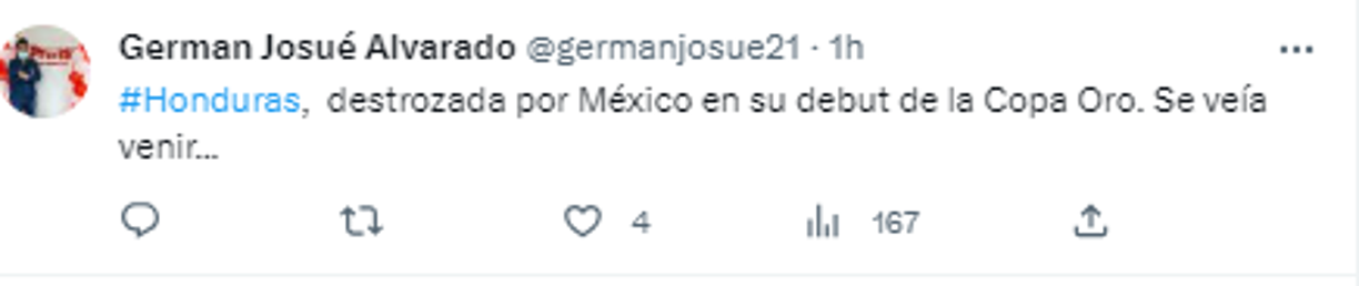 German Alvarado, periodista de GOLAZO: “Honduras, destrozada por México en su debut de la Copa Oro. Se veía venir...”