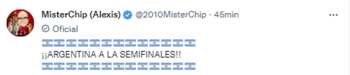 <b>Y el estadista español, Mister Chip, expresó su emoción. </b>