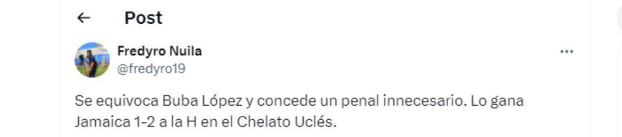Fredy Nuila mencionó que fue error de Buba López. 