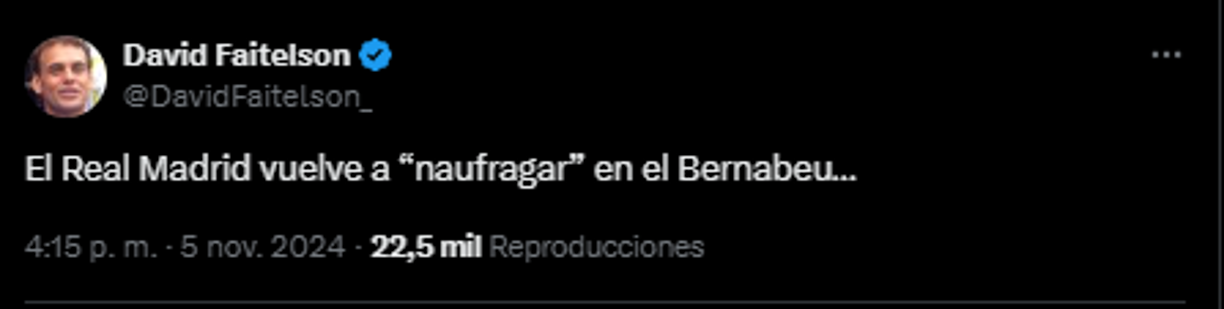 El Real Madrid vuelve a “naufragar” en el Bernabeu...