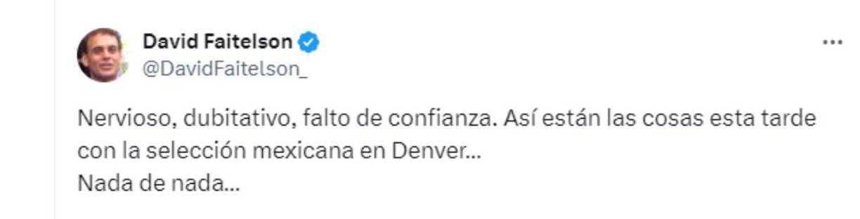 Faitelson mostró su indignación por la goleada sufrida por México ante Uruguay. 