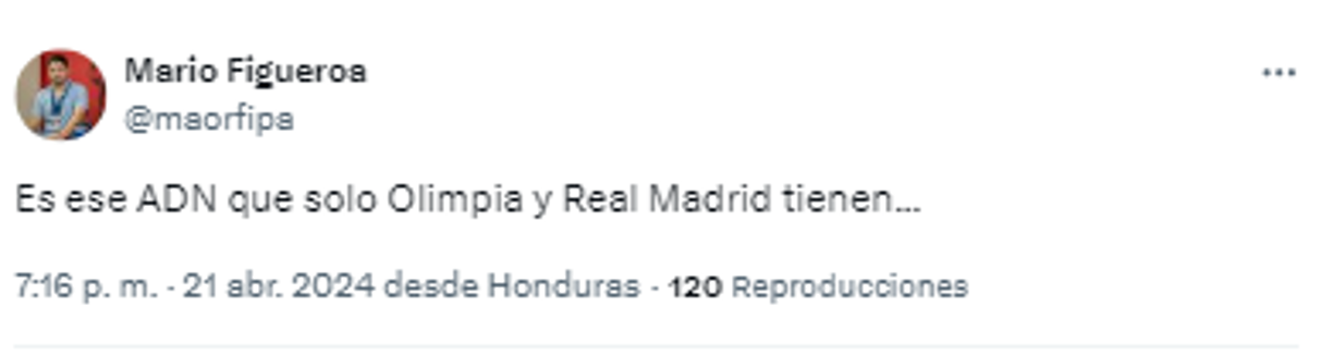 “Es ese ADN que solo Olimpia y Real Madrid tienen...”, Mario Figueroa, periodista de Diario DIEZ.
