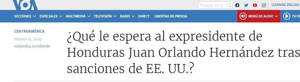 Así destacan medios internacionales el pedido de extradición de Juan Orlando Hernández
