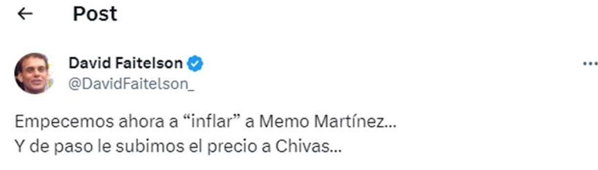 Faitelson habló sobre uno de los jugadores de México que vio acción en el amistoso ante Colombia.