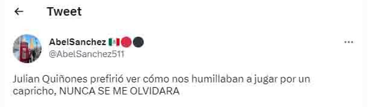 Los aficionados del Atlas reaccionaron molestos con su jugador favorito.