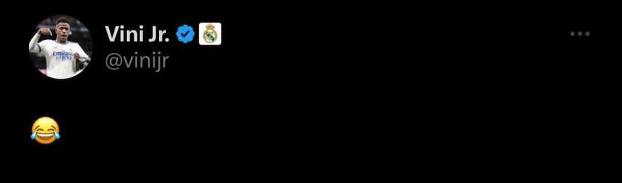 El primero en hacerlo fue Vinicius Júnior que solo puso una cara de risa tras finalizar el Valencia vs Real Madrid.