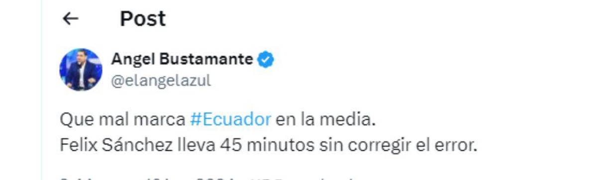 Periodistas de Ecuador cuestionaron al seleccionador.