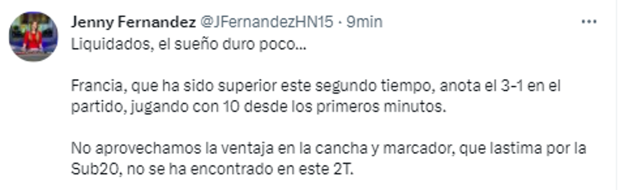 Jenny Fernández, periodista: “Liquidados, el sueño duró poco...”