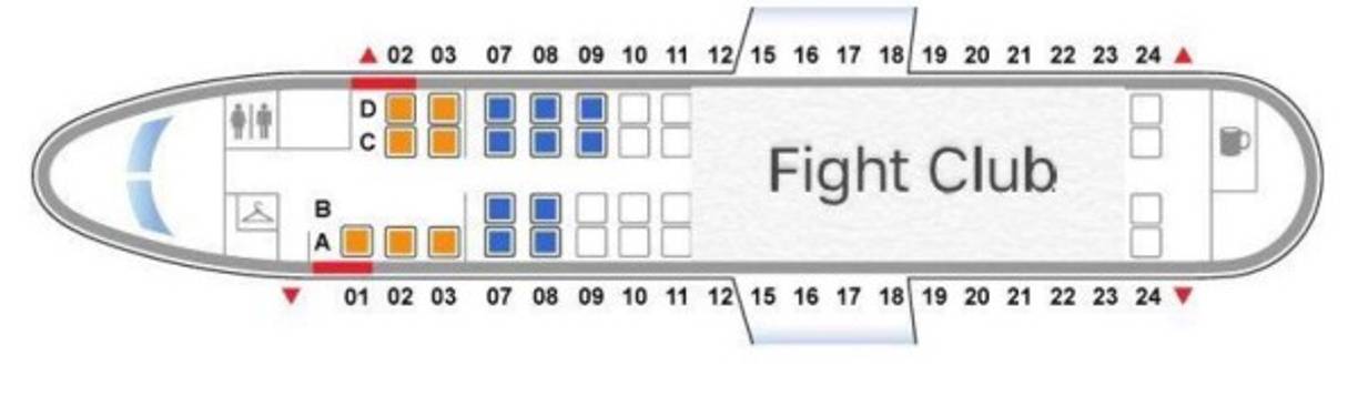 Algunos usuarios bromearon que la compañía aérea había creado un club de pelea en sus aviones.